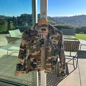 RTA Cropped Camo Jacket - New with Tags - Size Small